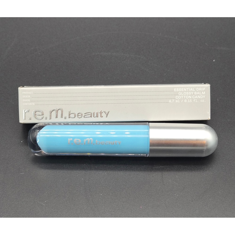 REM Beauty Essential Drip Glossy Balm Cotton Candy Sheer Blue 0.15 fl oz